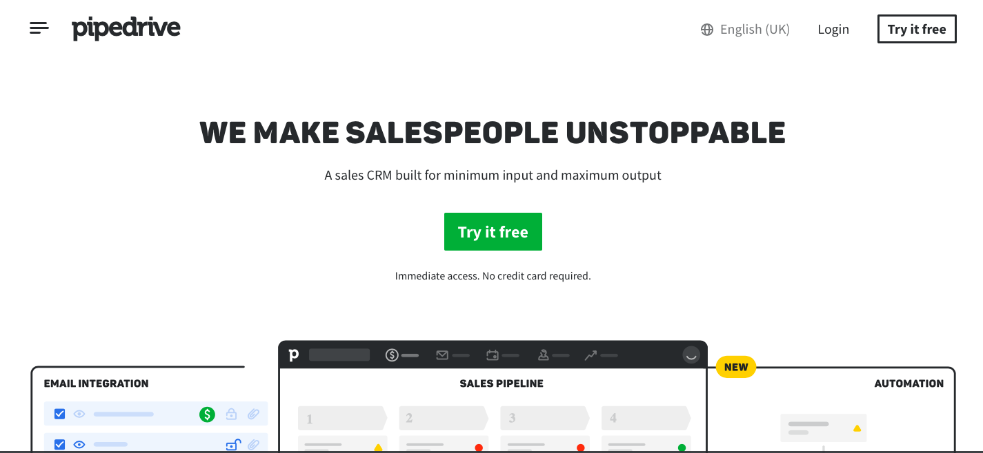 PipeDrive sales tool