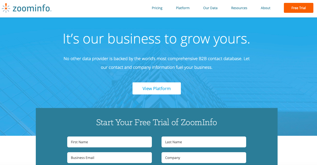 ZoomInfo Sales Tool
