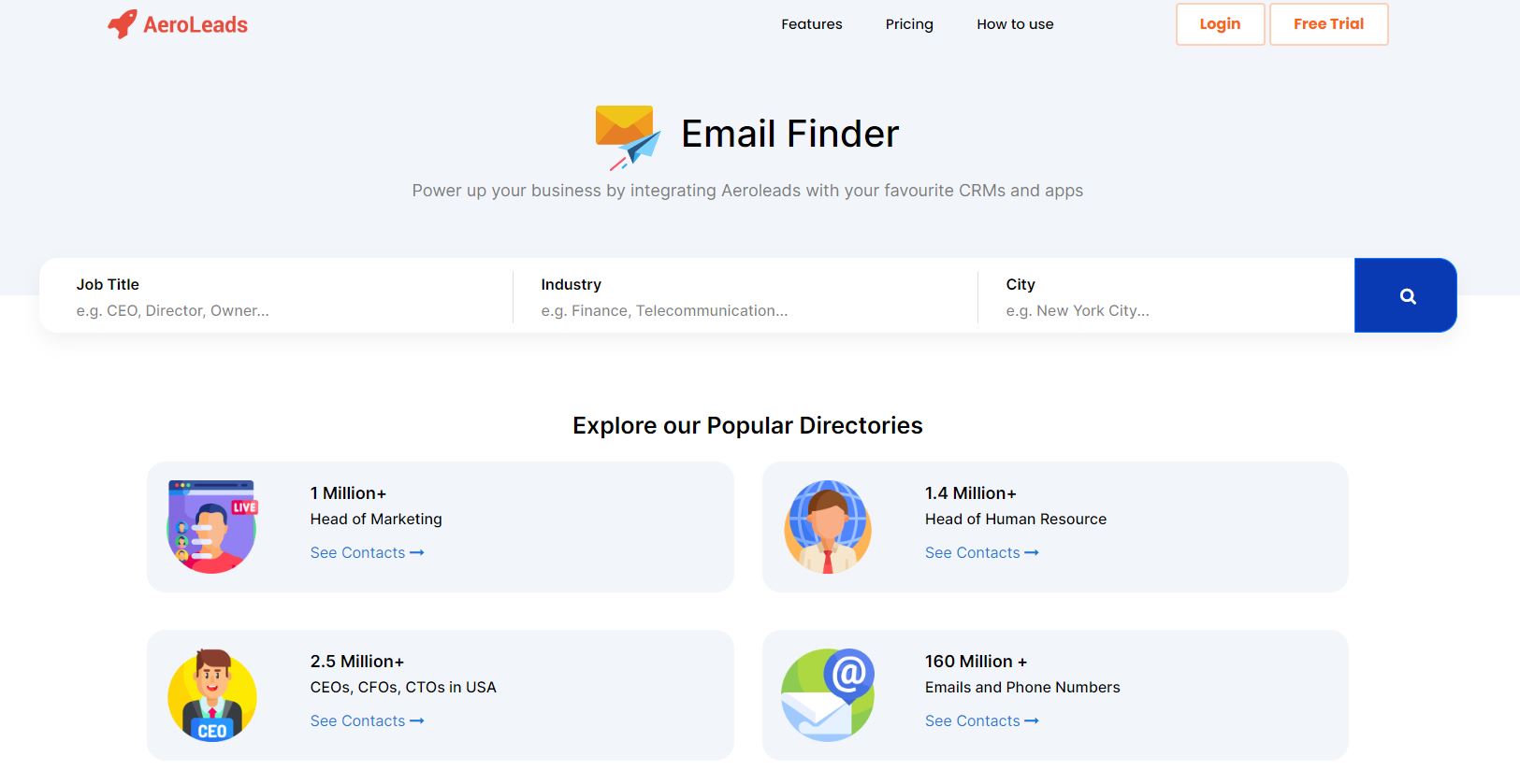AeroLeads Email Finder