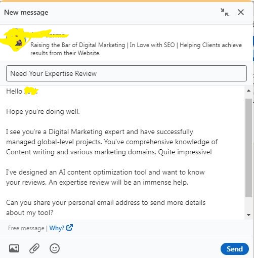 extract email addresses from LinkedIn
