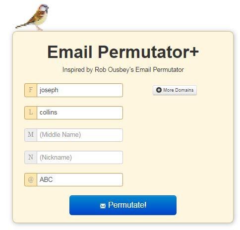 find emails by name